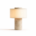 Tischlampe aus Travertinstein | 24cm