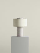 Tischlampe aus weissem Marmor | 24cm