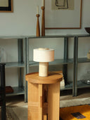 Tischlampe aus Travertinstein | 24cm